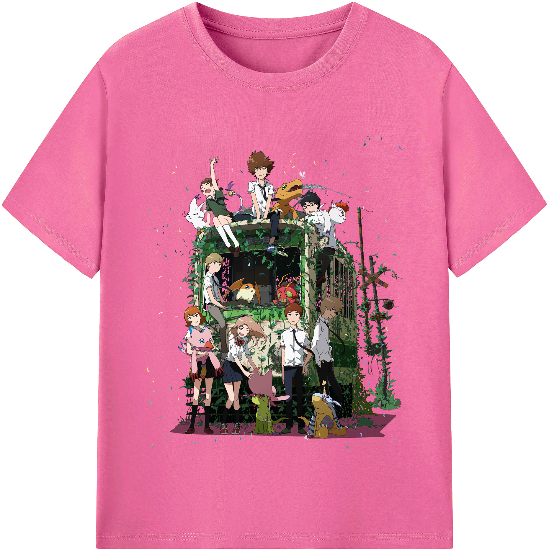 （画像用） Digimon デジタルモンスター/デジモン レディースカジュアルプリントTシャツ（綿100％）